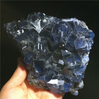 1.  51lb Natural Blue Fluorite Point Quartz Crystal Mineral Specimen Healing 2416