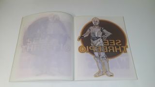 Vintage 1977 STAR WARS MOVIE IRON - ON T - SHIRT TRANSFER BOOK COMPLETE 6