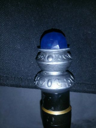 MagiQuest Black Gold Wand w/ blue gem and sliver Topper Great Wolf Lodge 2