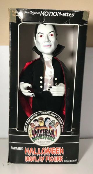 Dracula Animated Universal Studios Motion - Ette,  Pre - Owned.  W/box Telco 1992 Guc