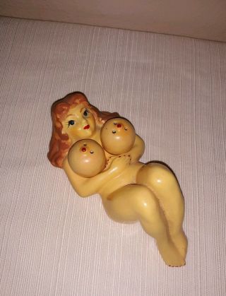 Vintage Naked Lady Risque Salt And Pepper Shaker