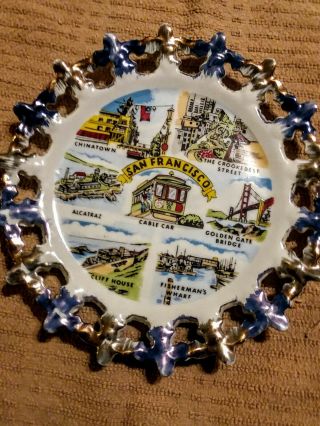 San Francisco Souvenir Plate Made In Japan