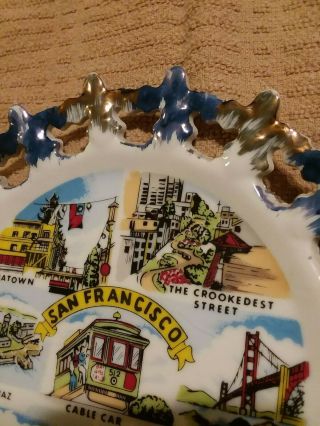 San Francisco souvenir plate made in Japan 3