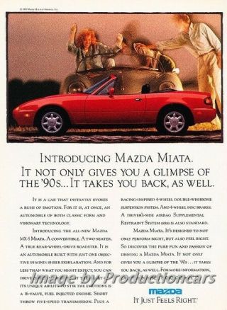 1989 1990 Mazda Mx - 5 Miata Painter Advertisement Print Art Car Ad J745