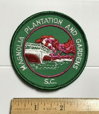 Magnolia Plantation And Gardens South Carolina Sc Round Embroidered Patch