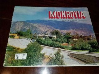 Rare Vintage Monrovia California Spiral Advertising Book Business Real Estate