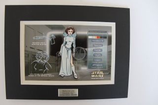 Princes Leia - Stars Wars - Character Key Variant Pin Lithograph - Disney/acme