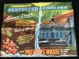 Vtg 1940 ' s Chevrolet Chevy Trucks Dealer Mail Advertising Sales Brochure 3