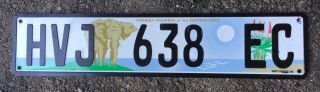 Authentic Rare South Africa Elephant License Plates Eastern Cape