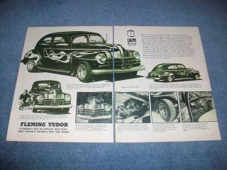 1948 Plymouth Sedan Vintage Street Rod Article " Fleming Tudor "