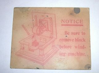 Victor Disc Phonograph Postcard Size Unpacking Instructions