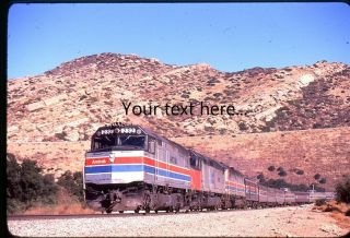 F397 Orig.  Slide Amtrak 232 Train 13 At Santa Susana Mts. ,  Ca On 11 - 24 - 79