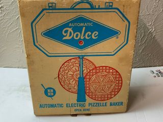 Vintage Berarducci Dolce Automatic Pizzelle Model 300 - Ep Italian Cookie Maker