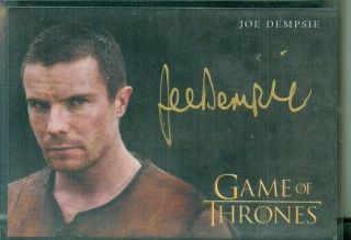 Game Of Thrones Inflexions Joe Dempsie As Gendry Gold Autograph Card