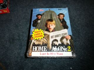 1992 Topps Home Alone 2 Lost In York Photo Card Box 36 Packs