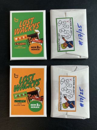 2011 Rare Lost Wacky Packages 3rd Series Complete Set Tan Back 17/25