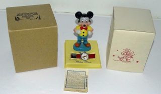 Disney 1958 Nos " Mib " Set: " Mickey Mouse " Ingersoll/u.  S.  Time Wristwatch