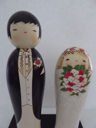 Japanese KOKESHI Wooden Dolls 9.  25 