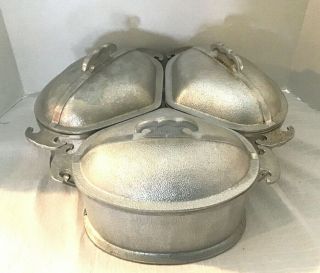 Vintage Set Of 3 Guardian Service Tri Corner Pans with Lids 2