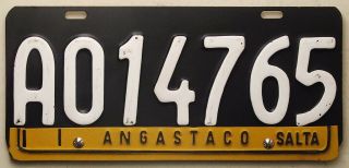 Argentina License Plate Tag - Salta With 1970 