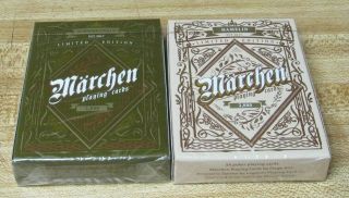 Marchen 2 Deck Set Playing Cards Poker Size Lpcc Custom Limited Edition