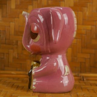 Tiki Mug Never Forget To Get Drunk Pink Elephant W/Fez Munktiki Imports W/Lid 5