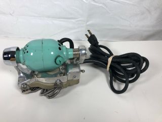 Vintage Turquoise Colored Charmaire Oster Electric Hand Massager -