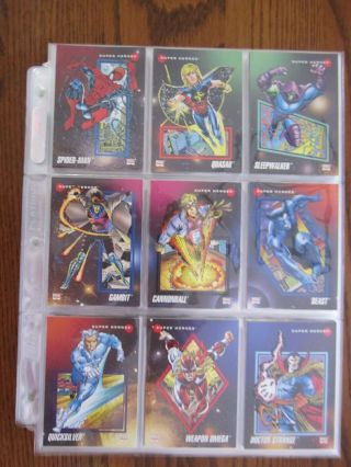 1992 Marvel Universe Series Iii 3 Complete Card Set Holograms