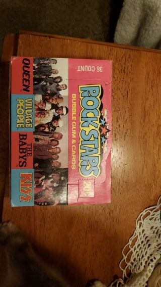 1979 Donruss Rock Stars Wax Box 36 Packs Donruss Kiss,  Baby 