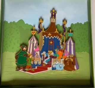 WDI Disney 45th Robin Hood Maid Marian Character Cast Boxed Jumbo LE Pin 2