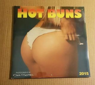 Hot Buns 2015 Wall Calendar Sexy Butts / Ass Models Swimsuits Pin Up Girls