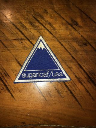 Vintage Sugarloaf Usa Maine Skiing Souvenir Ski Carrabasset Valley Resort Patch