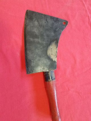 Antique W M Beatty Co.  0 Meat Cleaver Steel