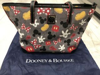 Dooney & Bourke Disney Parks Exclusive Mickey/minnie Mouse Print Tote Bag