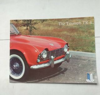 1962 Triumph Tr4 Brochure 10/61 Small Hood Bubble Car