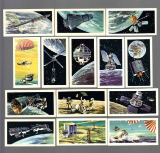 Cigarette/trade/cards.  Brooke Bond Tea.  The Race Into Space.  (set Of 50).  (1971)