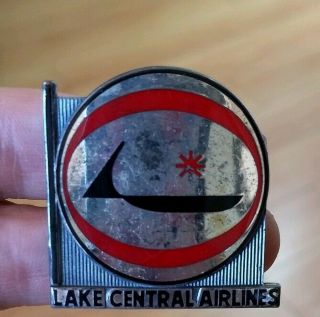 Lake Central Airlines (Rosco Turner Airlines) Pilot Hat Badge 2