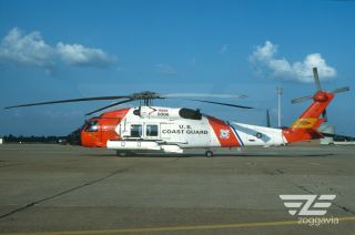 Slide 6006 Hm - 60j Helicopter U.  S.  Coast Guard,  1989,  Fuji