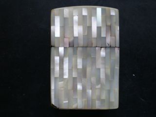 Zippo / A Very Rare Mother Of Pearl On Every Side Zippo From 1989 Very Collectab