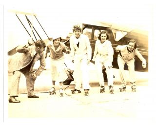Usa 1933 Aviation (intern.  News Photo) - Skating Famous Women Pilots - - F/vf