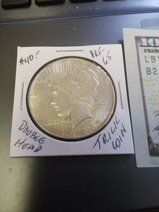 Double Headed Silver Dollar Liberty Batman Two Headed Sided Magic Coin