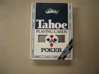 Tahoe Poker 84 Playing Cards Cartouche Club Back Arrco Card Co.