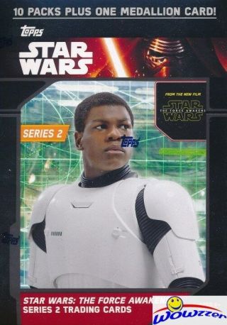 2016 Topps Star Wars The Force Awakens Series 2 Exclusive Blaster Box - Medallion