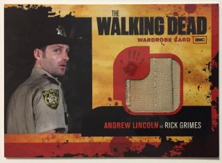 Andrew Lincoln Wardrobe Card Season 1 The Walking Dead 2011 Rick Grimes M - 1