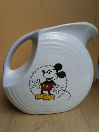 Fiesta Mickey Mouse Pitcher Limited Edition W/ Box