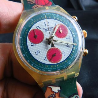 Swiss Vintage Swatch Chronograph Quartz Men Watch