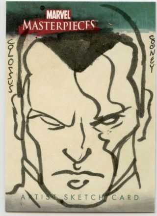 2007 Marvel Masterpieces 3 Sketch Card - Dan Cooney - Colossus