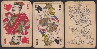 Vintage Victory Playing Cards Ww2 1945 Belgium Hitler Joker
