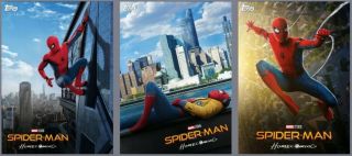 Topps Marvel Collect - Spider - Man Homecoming Poster Set Of 3