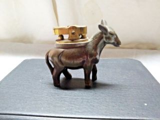 Vintage Collectible Amico Made In Japan Donkey Table Lighter